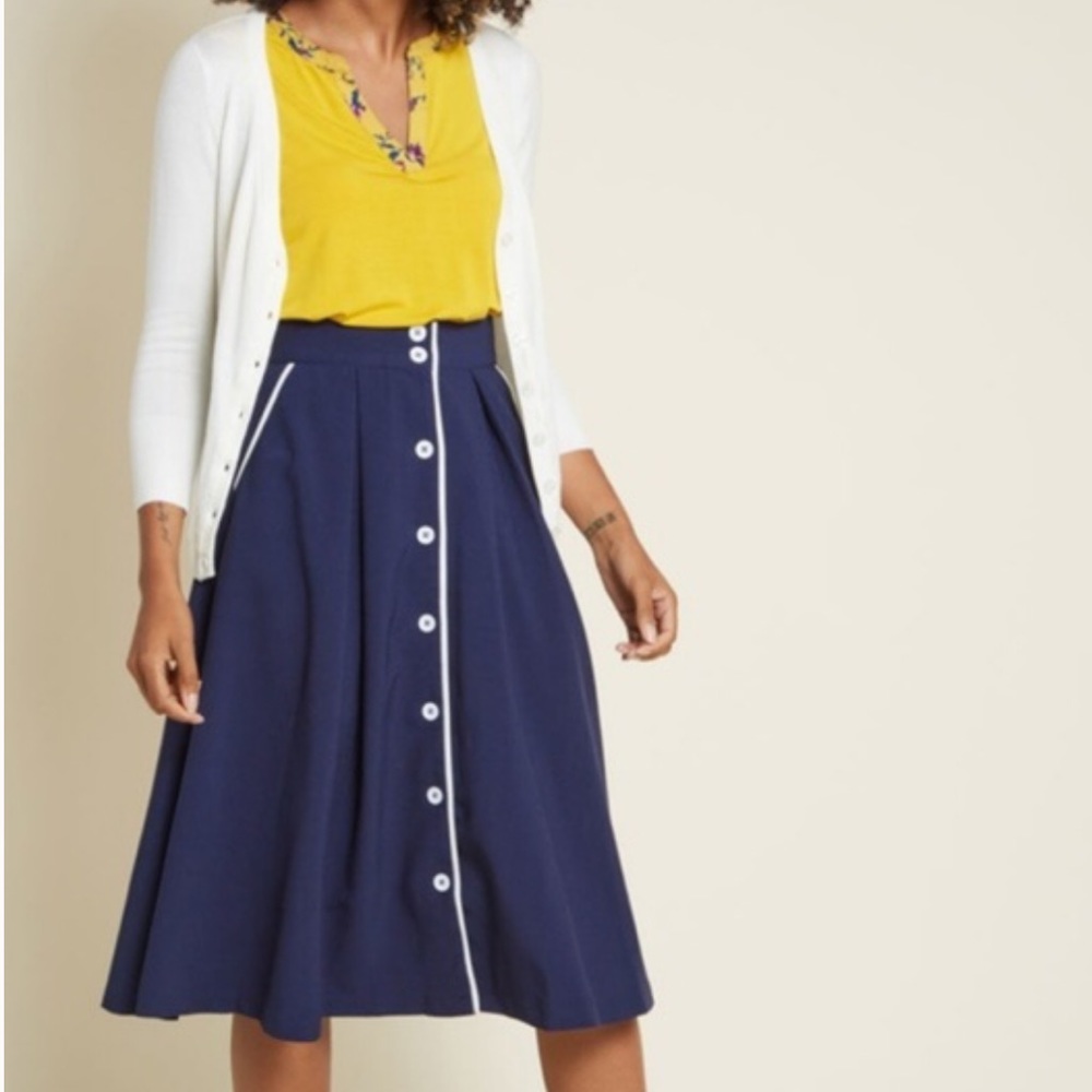 NWOT Modcloth a-line midi skirt